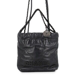 Chanel handbag CHANEL22 Mini Coco Mark Shiny Calfskin AS3980 CHANEL 2-way sho...